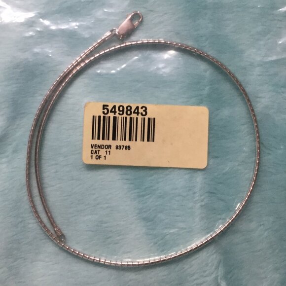 MILOR Sterling Silver 925 Omega Necklace Choker 16" Italy 20g Vintage New - Picture 13 of 13